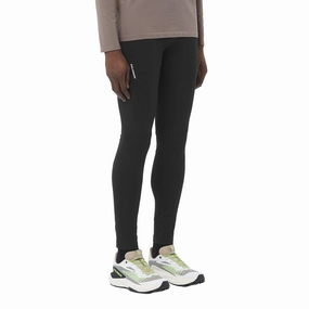 DualLayerInsulation grease Salomon | Men's SHAKEout CORE Warm Tights - Deep Black