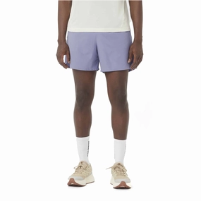 Salomon | Men's SHKout Core 5" Shorts - Blue Granite Anti Slip Waistband Travel Wear