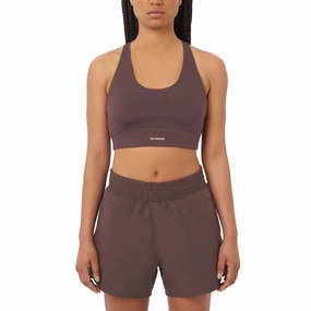 Salomon | Women's SHKout CORE Sports Bra - Coffee Bean Pilates outfit