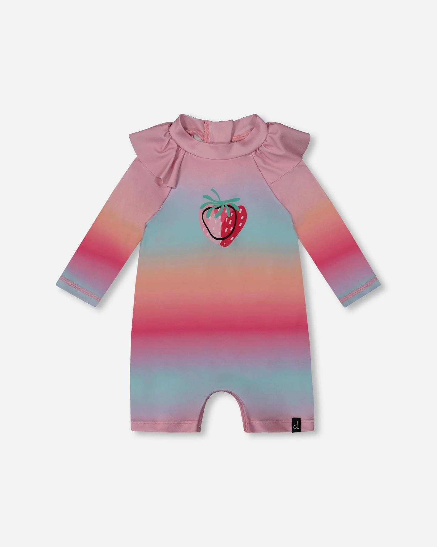 Long Sleeve One-Piece Rashguard Pink, Orange, And Turquoise Getaway-Pack