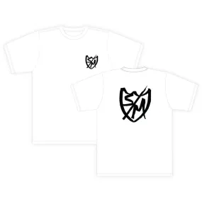 QuickDry Material S&M Sharpie Shield T-Shirt - Black On White