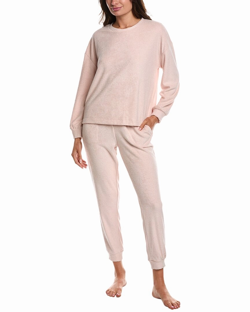 Sanctuary 2pc Top & Jogger Pant Double Stitched Edges Non Restrictive Silhouette