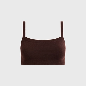 Sandy Liang Jeep Bralette - Brown Cool-Touch Professionals Balanced Fit