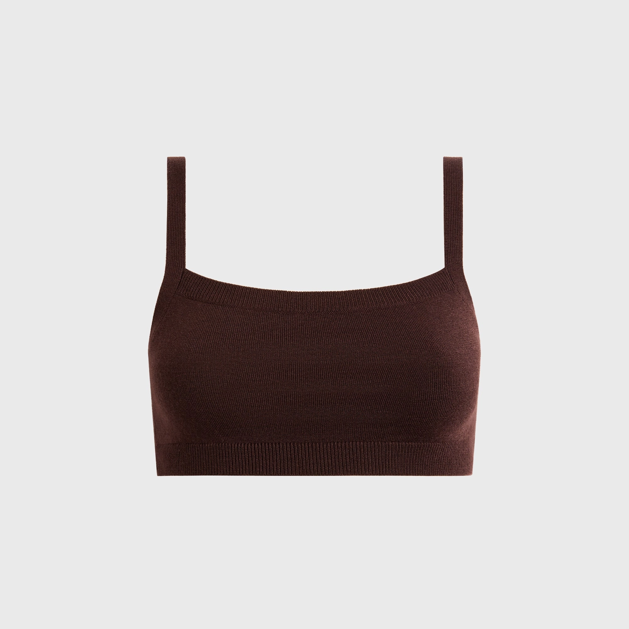Sandy Liang Jeep Bralette - Brown Luxe Holiday Adjustable Artists