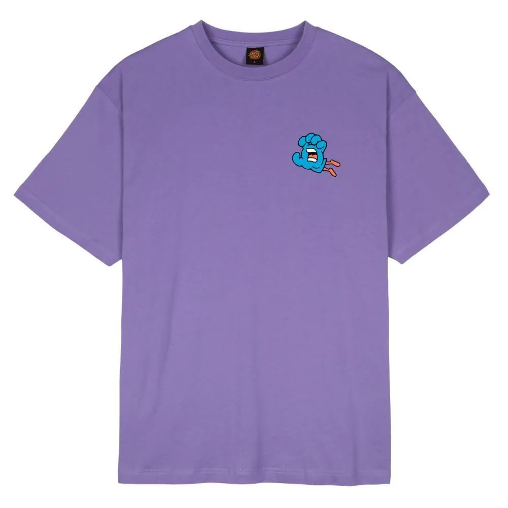 Versatile Style BioBased Fibers Santa Cruz Chisel Hand T-Shirt - Soft Purple