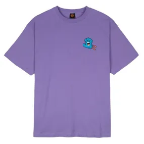 Versatile Style BioBased Fibers Santa Cruz Chisel Hand T-Shirt - Soft Purple