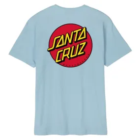 Santa Cruz Classic Dot Chest T-shirt - Sky Blue Breathable Mesh Panels