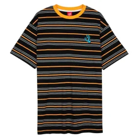 Non Toxic Materials Santa Cruz Custom Mini Hand Stripe T-shirt - Black Stripe