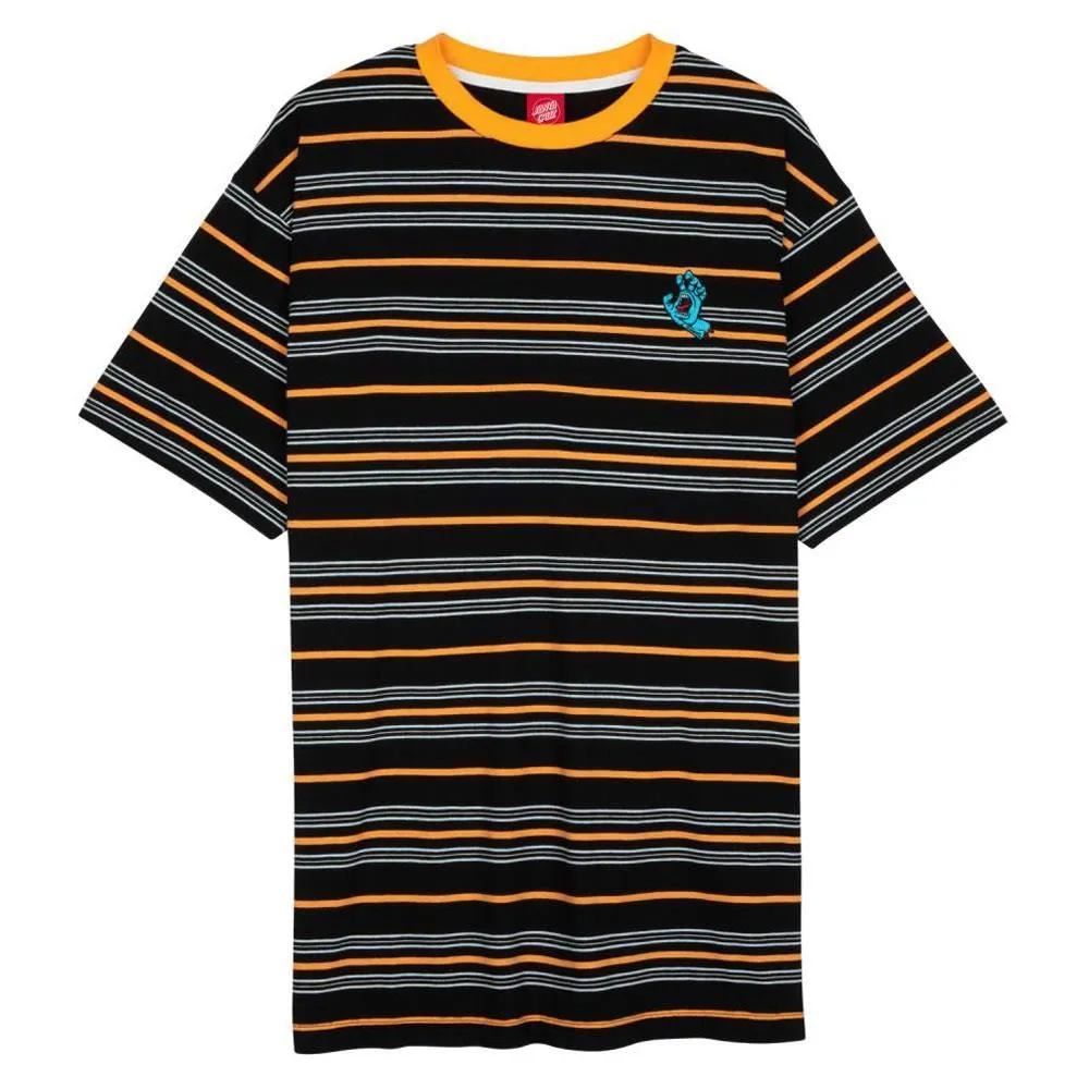 Non Toxic Materials Santa Cruz Custom Mini Hand Stripe T-shirt - Black Stripe
