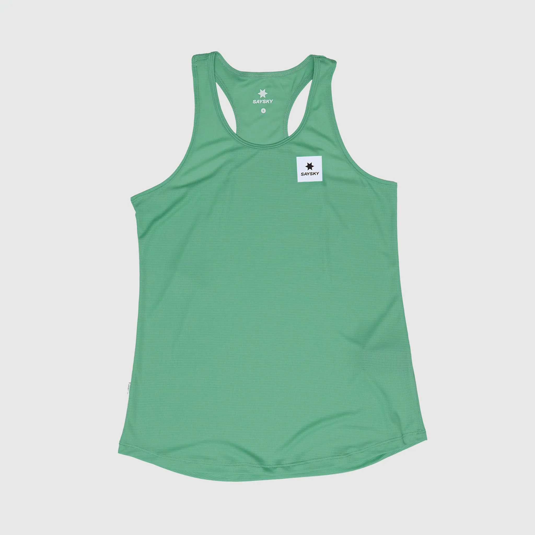 Layered Side Panels Forestry - friendly SAYSKY | Women's Reactive Flow Singlet - Green AOP