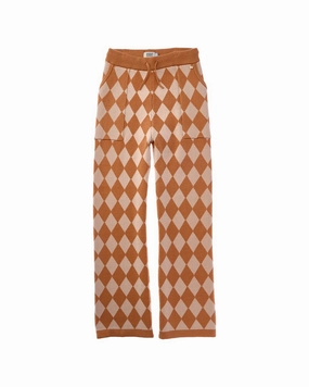 SmoothZipper Flexible Activewear Scotch & Soda Checkerboard Knit Straight Leg Pant