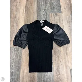 Top Short Sleeve By Heartloom In Black, Size: S Layered Hemline Easy Wear