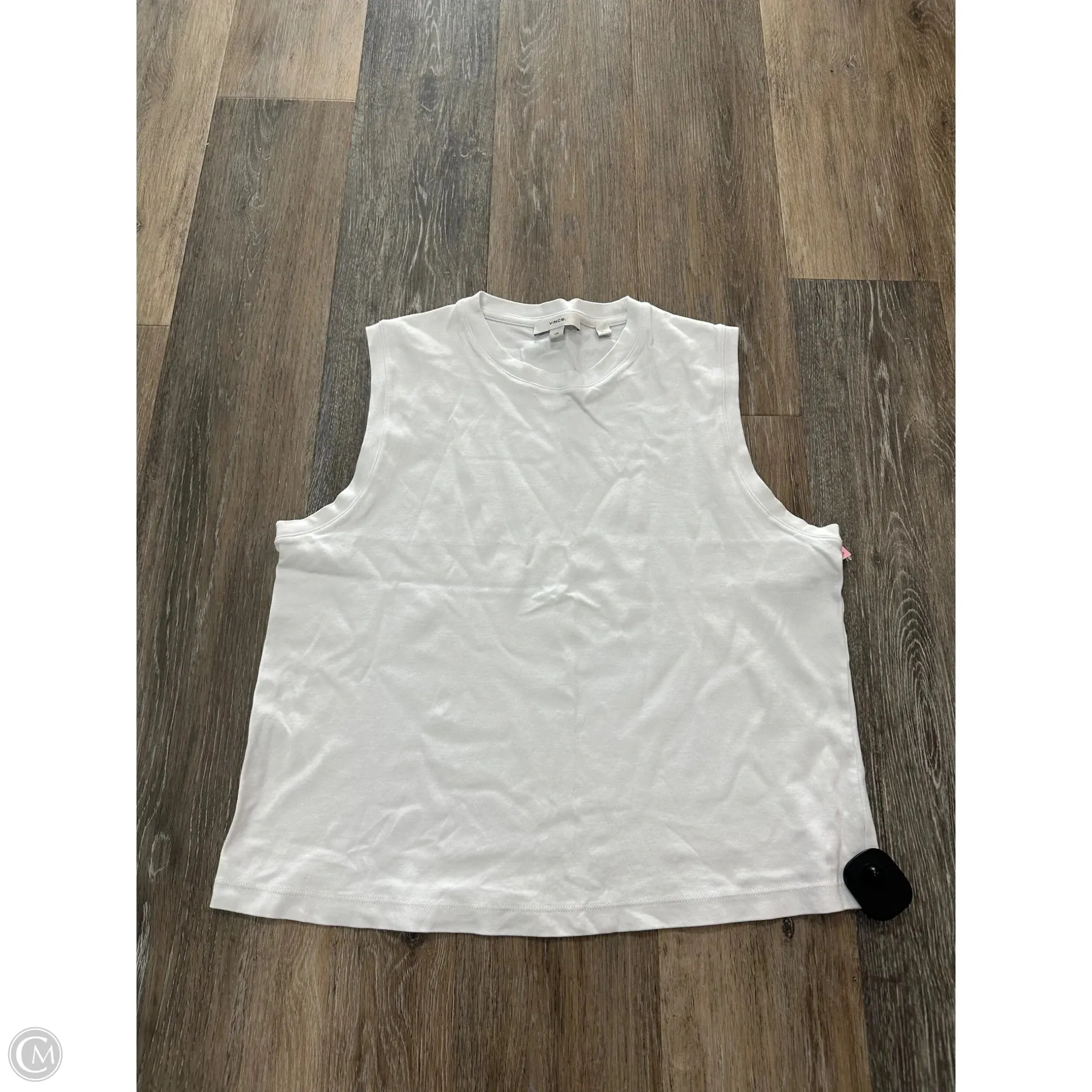 Top Sleeveless By Vince In White, Size: L LowProfileDesign BreathableMoistureBarrier