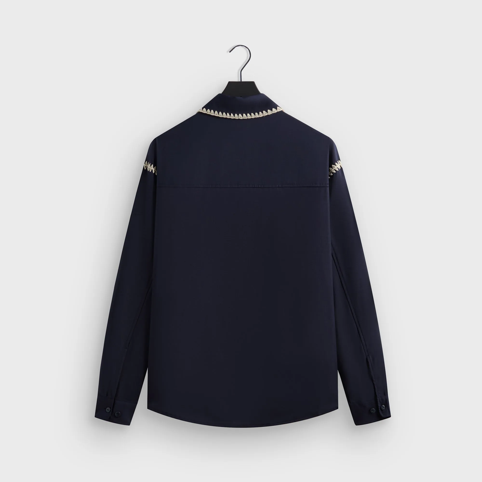 Kith Crochet Detail Apollo Shirt - Nocturnal Timeless Classic Reinforced Shoulders