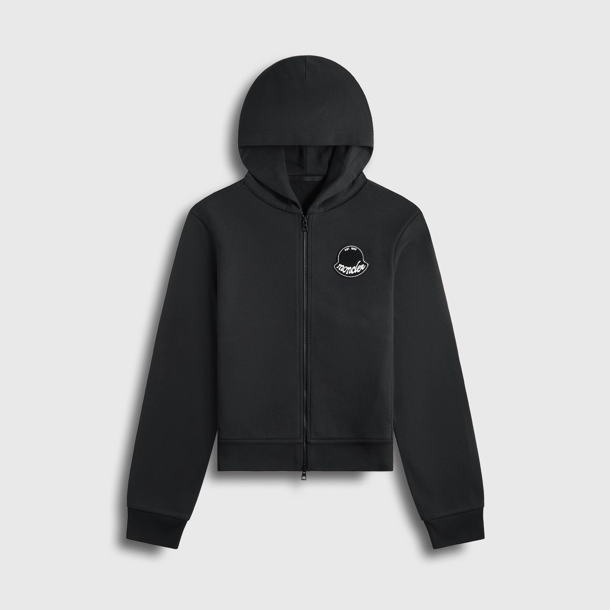 Moncler Zip-Up Hooded Jacket - Black Flexible Zipper Guards Advanced Layering System