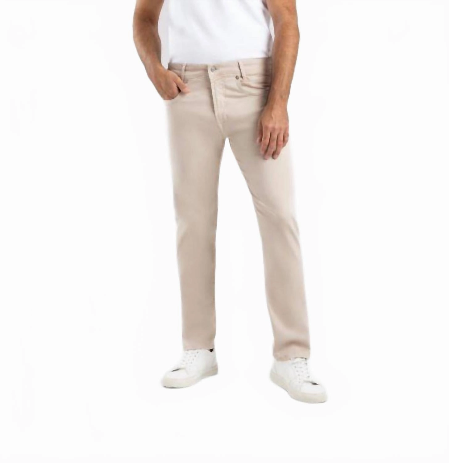 Sleek Shape Arne Pipe Lightweight Denim In Beige