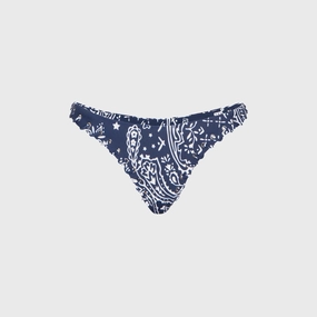 Cross Back Design Miaou Rio Bikini Bottom - Bandana Navy