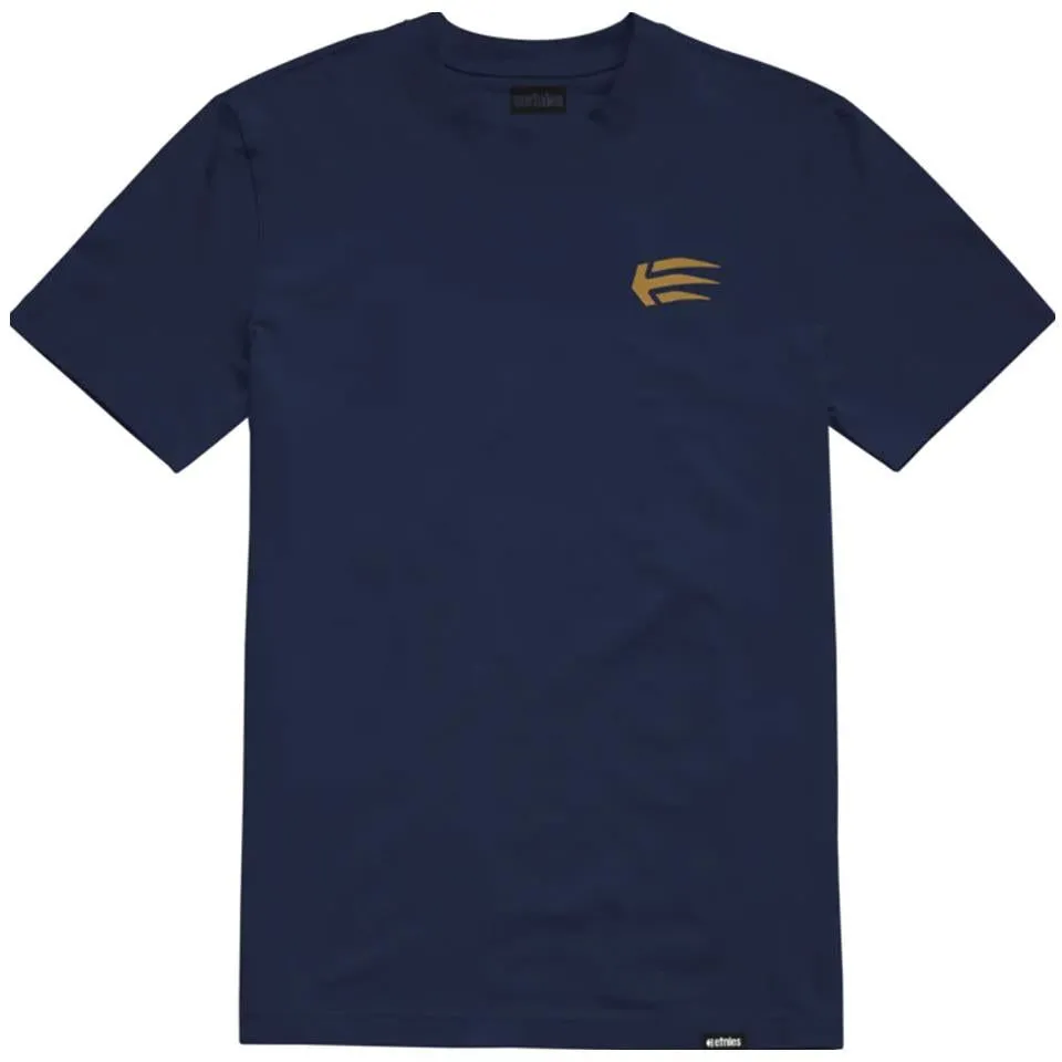 Classic Layering Plus size clothing Etnies Joslin T-Shirt - Navy/Gold