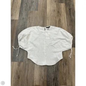 Blouse Short Sleeve By Zara In White, Size: S Odor Control Finish All-Purpose Wear