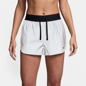 Nike | Women's Running Division 3" Unlined Reflective Running Shorts - Silver workout wear Reinforced Seams