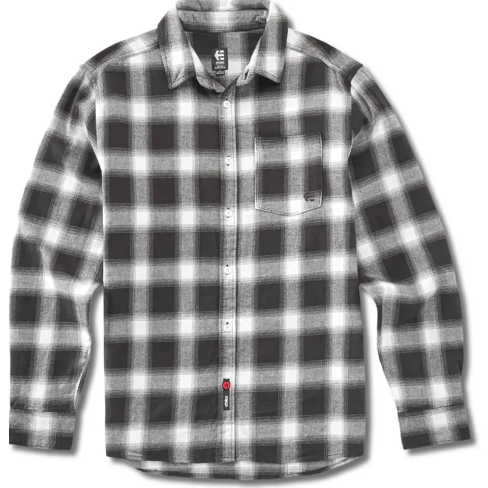 Etnies Doomed Flannel - Black/White Fashion staples Timeless elegance