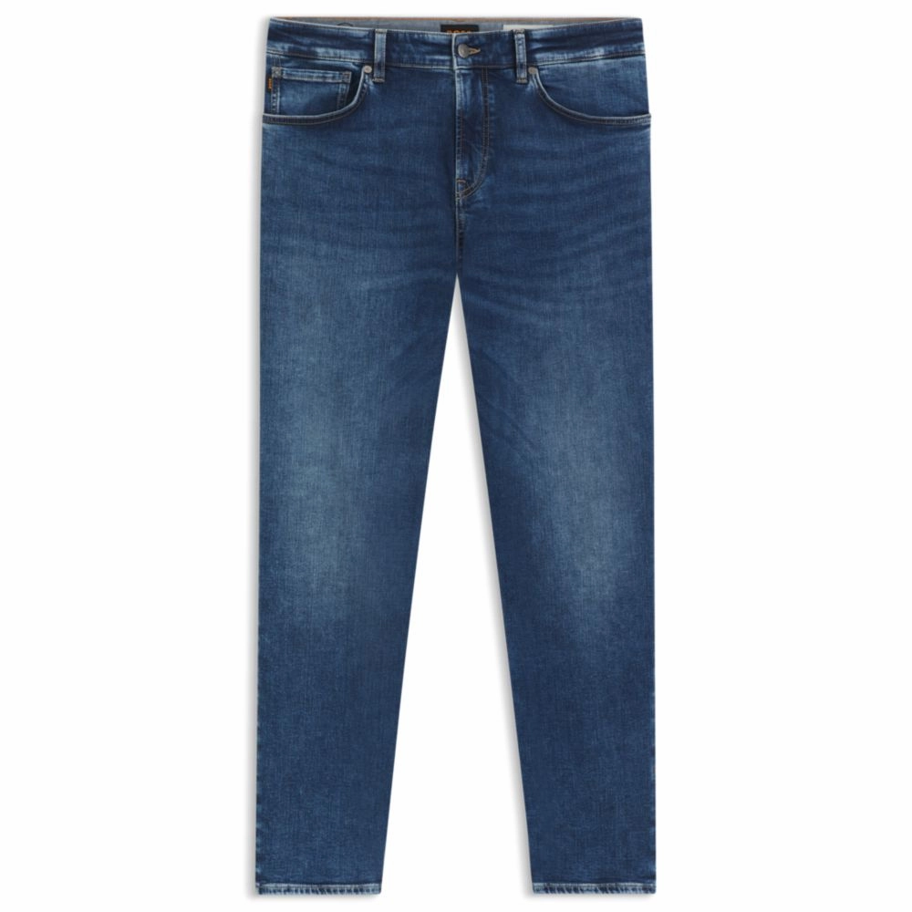 Core Style Lightweight Earthy Nature Lover Maine regular-fit jeans in blue super-stretch denim