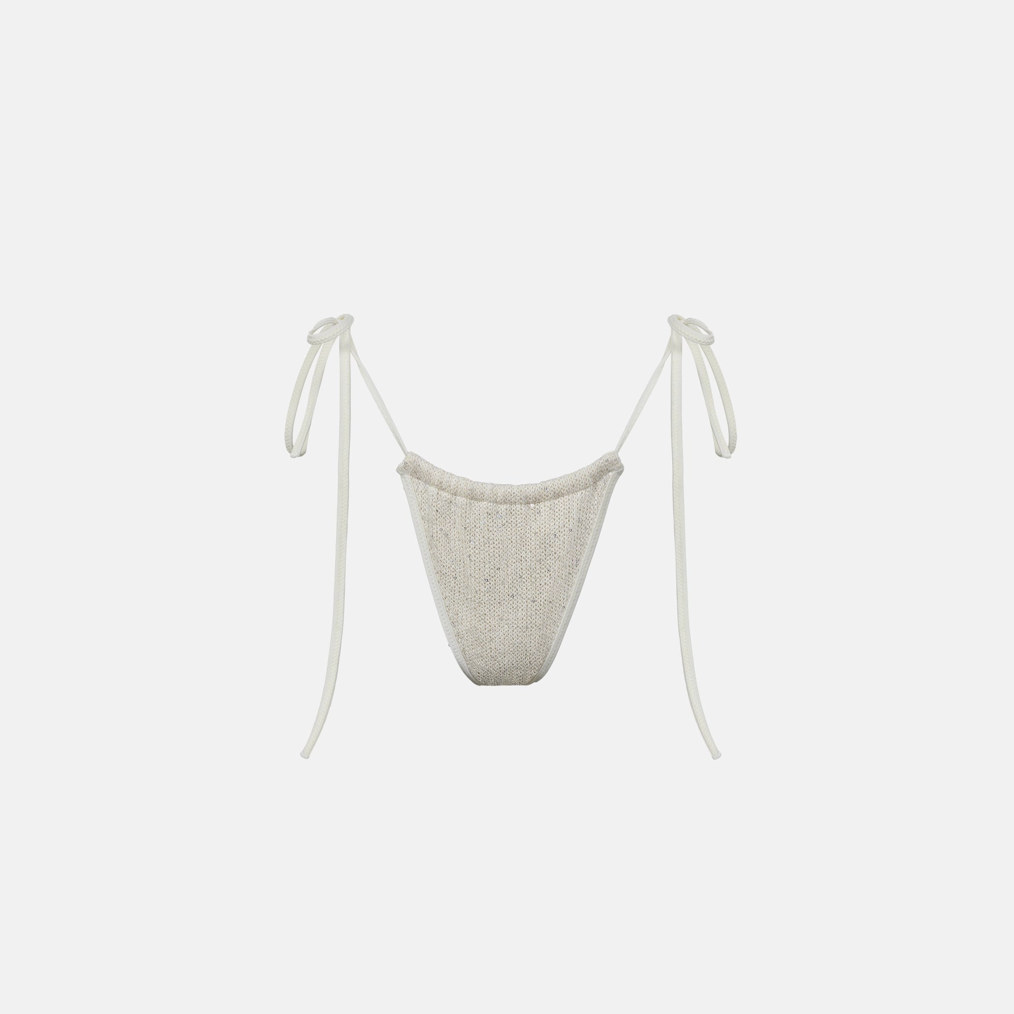 Beach Day Asta Resort Lio Bikini Bottom - Ivory Sequin