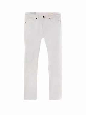 Sunny Vibes Rainy Day Shopping Day White Cotton Jeans