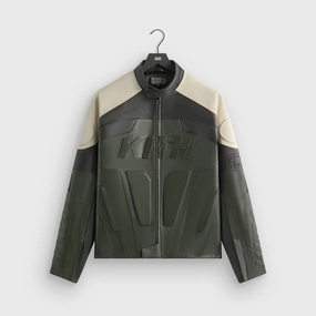 Low Profile Collar Design Mid Season Wear Kith Leather Wayne Moto Jacket - Stadium
