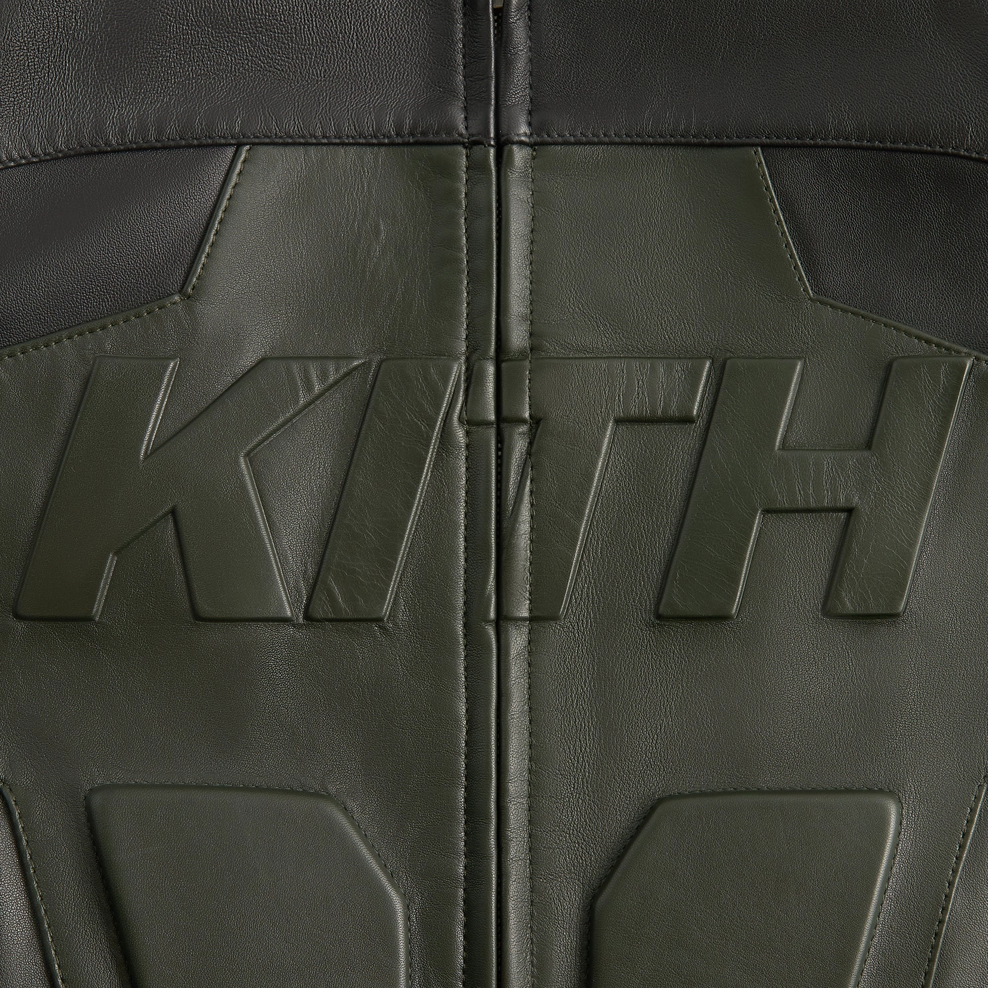 Zippered Pockets Kith Leather Wayne Moto Jacket - Stadium