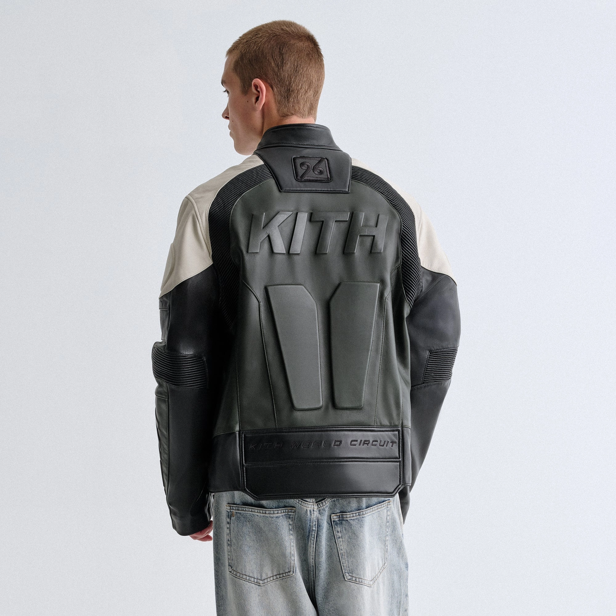 Kith Leather Wayne Moto Jacket - Stadium Sunday Walk Style Double Stitch Reinforcement