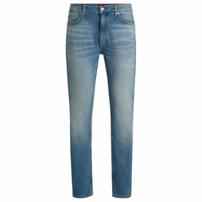 Natural Style Slim-fit jeans in mid-blue stretch denim