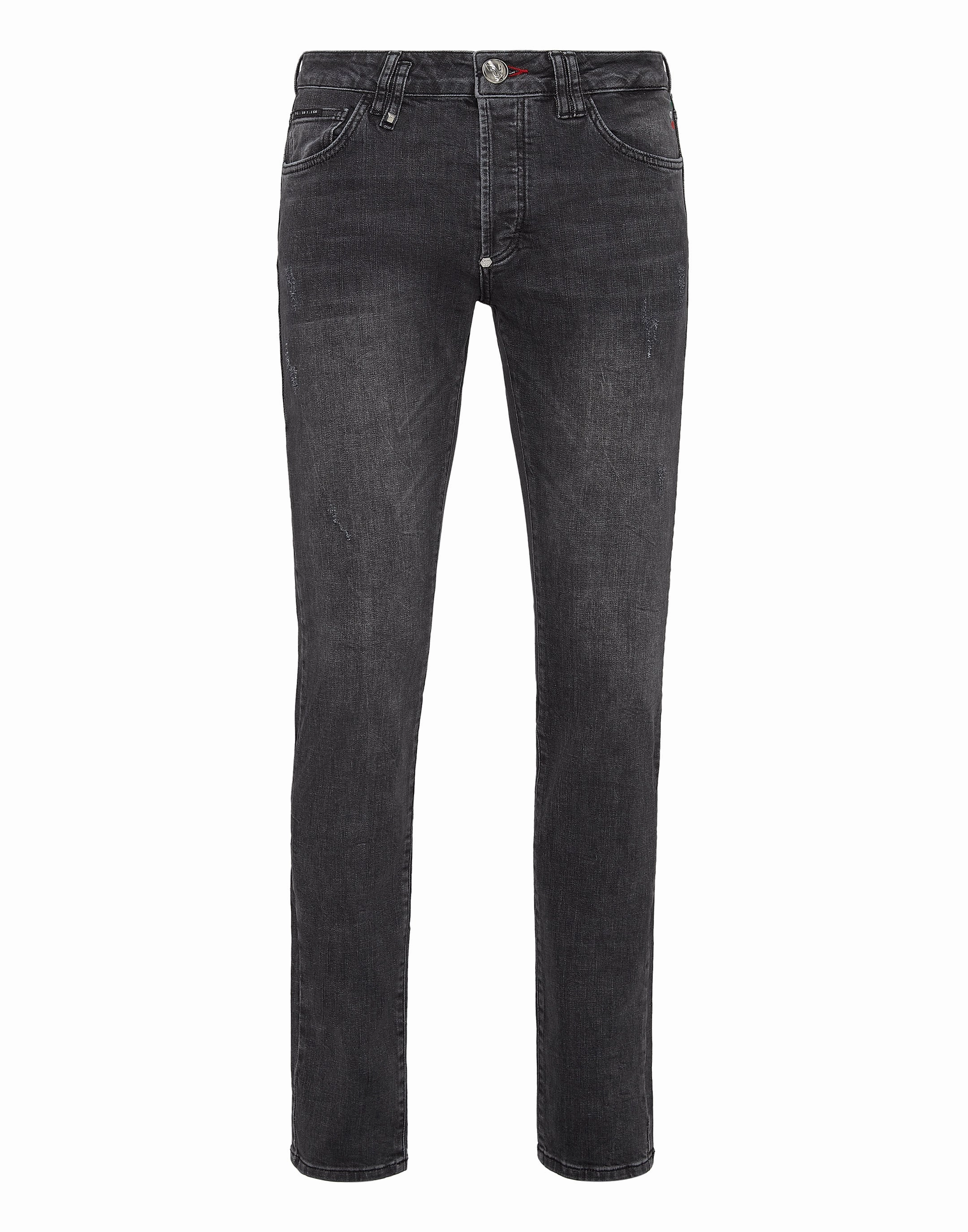 Smart Casual Athlete Fit Simple Style Denim Super Straight Cut
