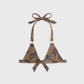 Kith Women Kenna Crest Paisley Tie Top - Brew Low Profile Lining