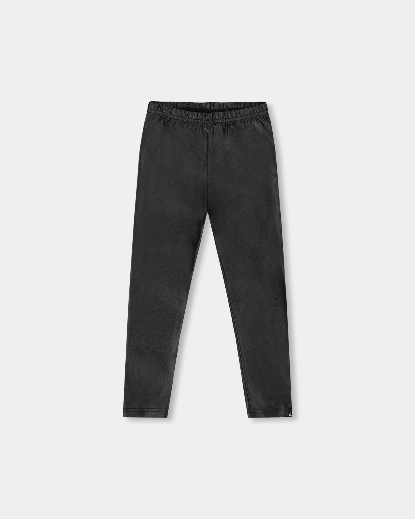 Non Iron Technology Shiny Stretch Jersey Leggings Black