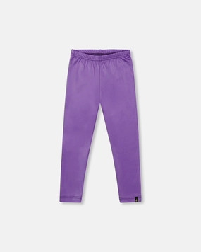 Shiny Stretch Leggings Purple Street Inspired