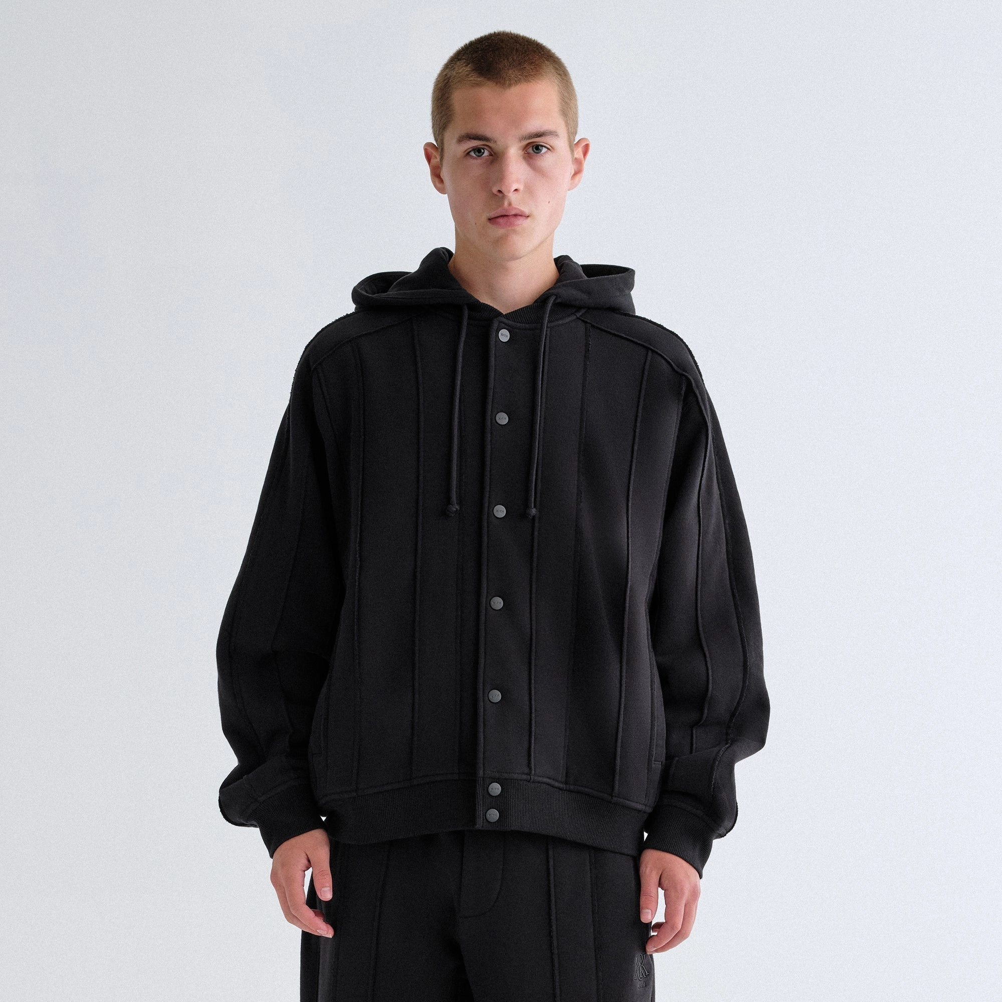 Kith Hooded Marvin Bomber Jacket - Black Insulated Design