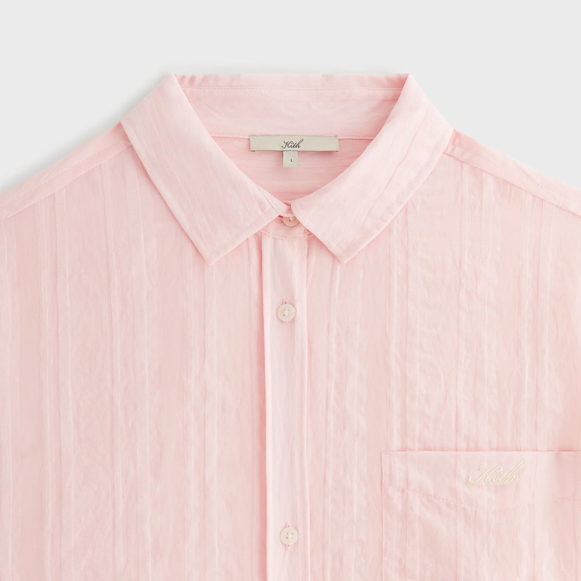 Lightweight Layers Kith Women Ora II Sheer Stripe Shirt - Abelia