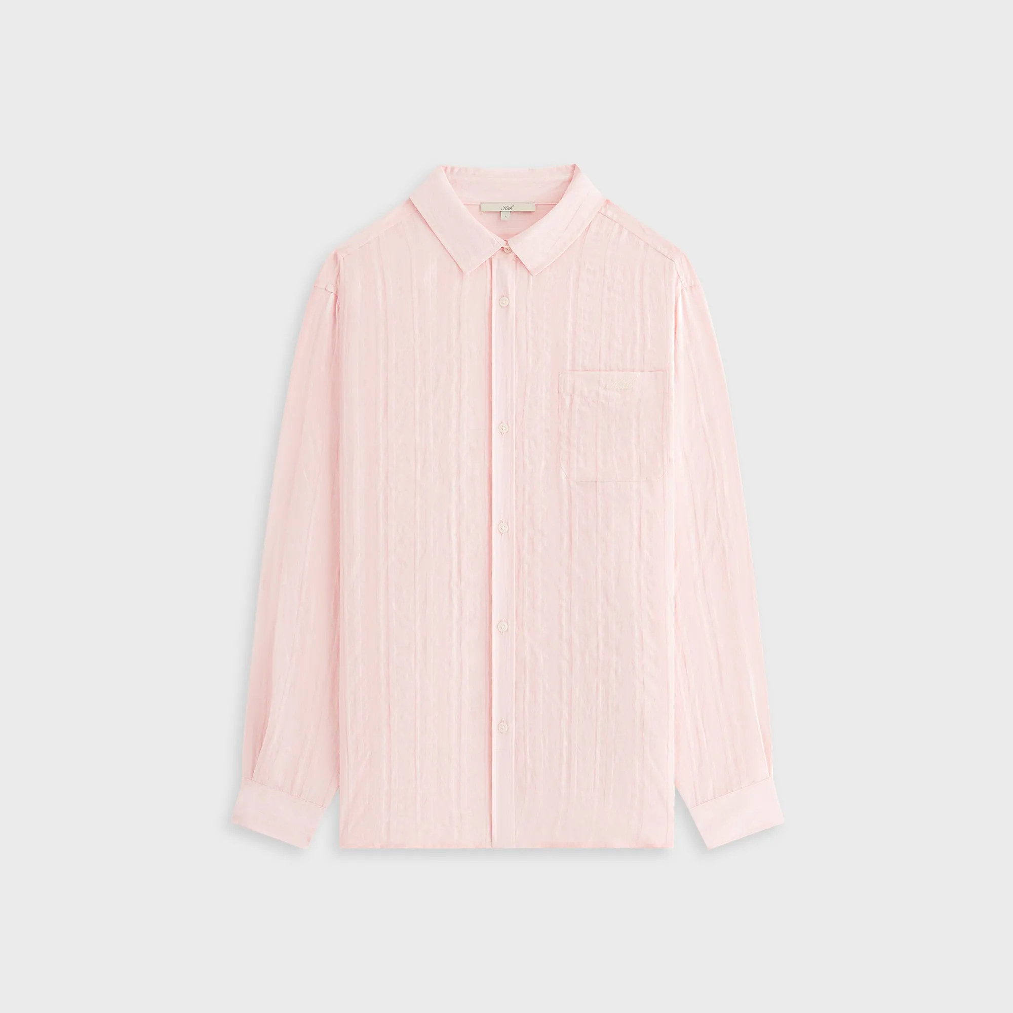 Country Escape Odor Control Fabric Kith Women Ora II Sheer Stripe Shirt - Abelia