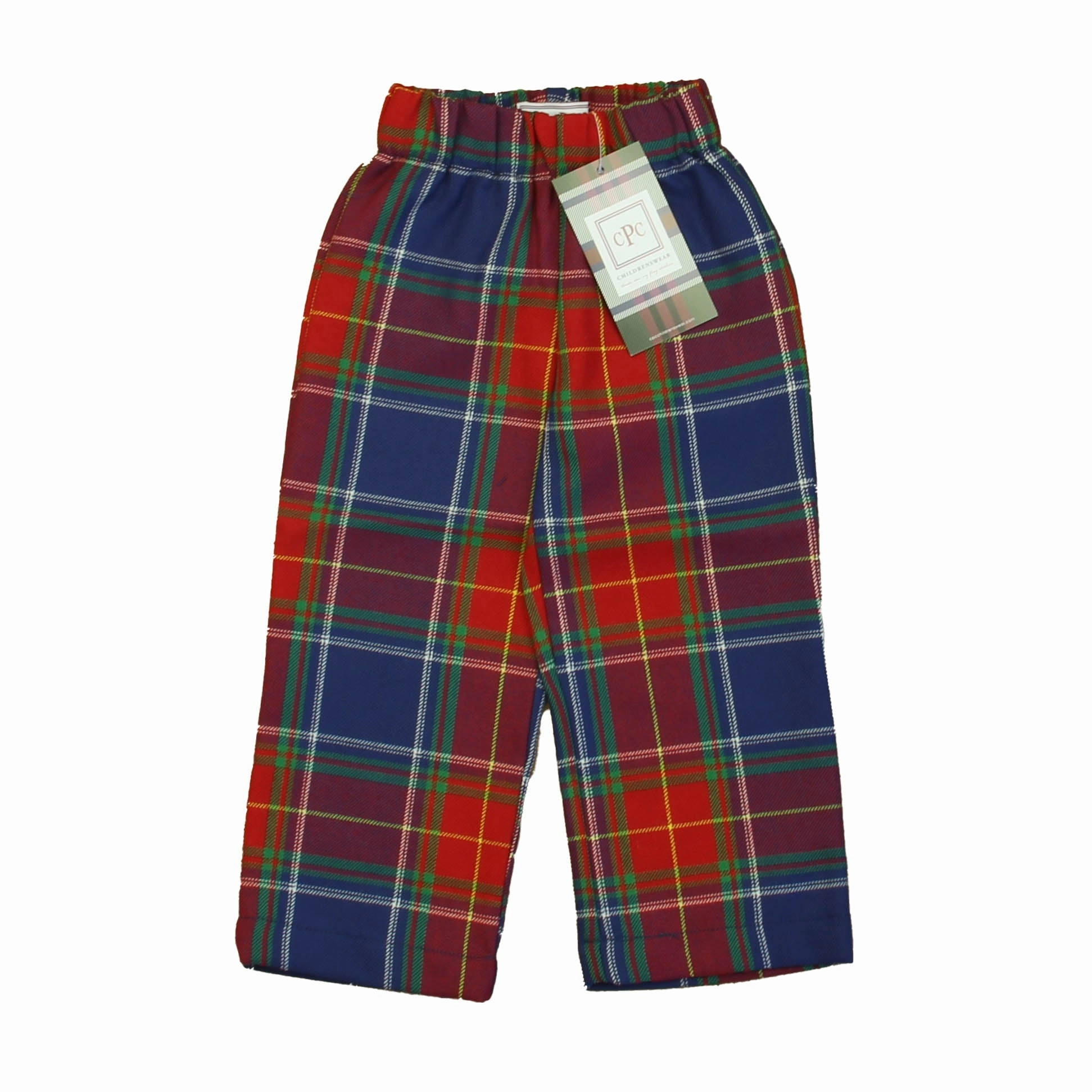 Wrinkle-Resistant Printed design Classic Prep Boys Scottish Tartan Pants Size: 12-24 Months