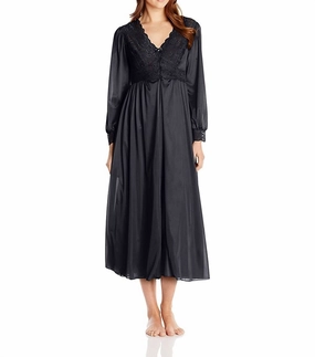 Silhouette 54" Long Sleeve Long Coat In Black Balanced Compression Cozy Fabric Blend