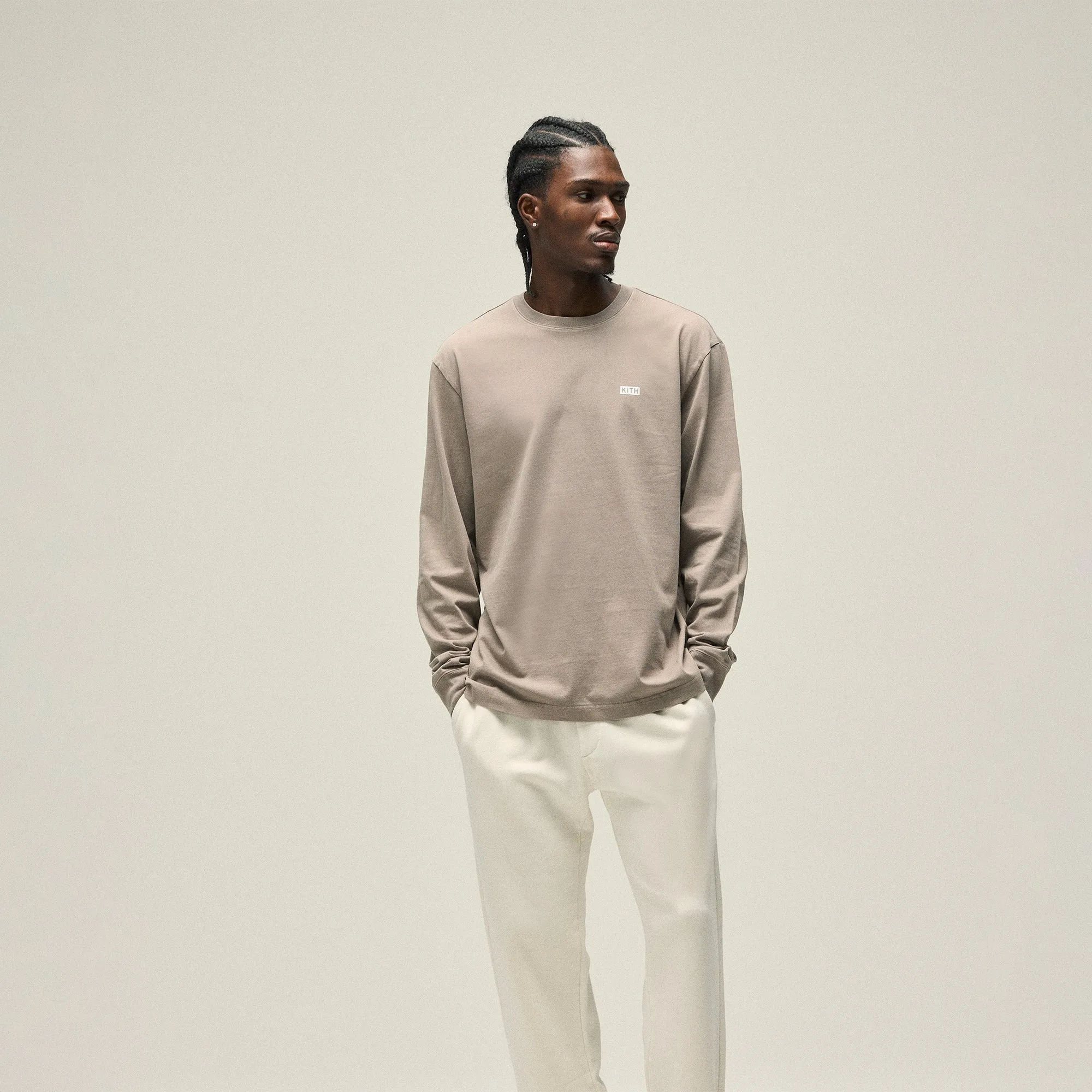 Kith Long Sleeve LAX Tee - Quicksand Seasonal top