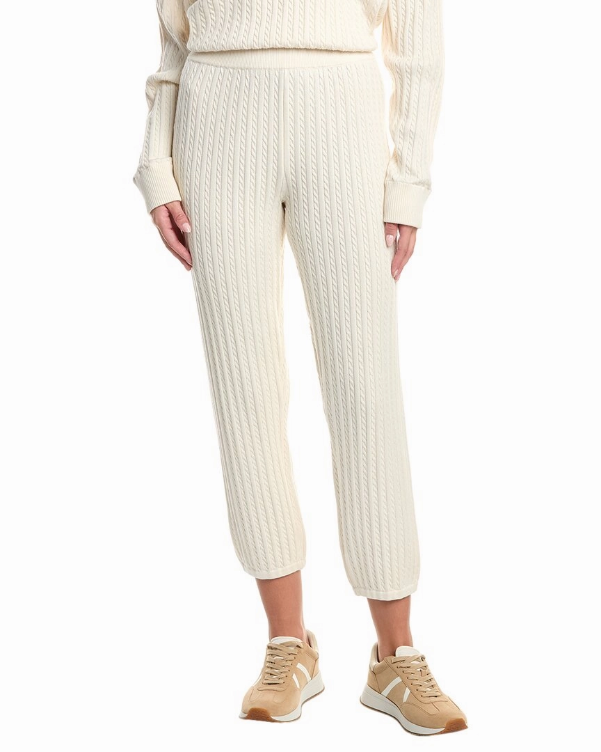 EcoFriendly Material SIMKHAI Cable Cashmere-Blend Jogger Pant