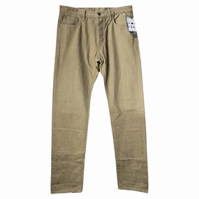 Slim Sunny Vibes Festival Outfit Simon Miller Straight-Leg Jeans in Brown Cotton