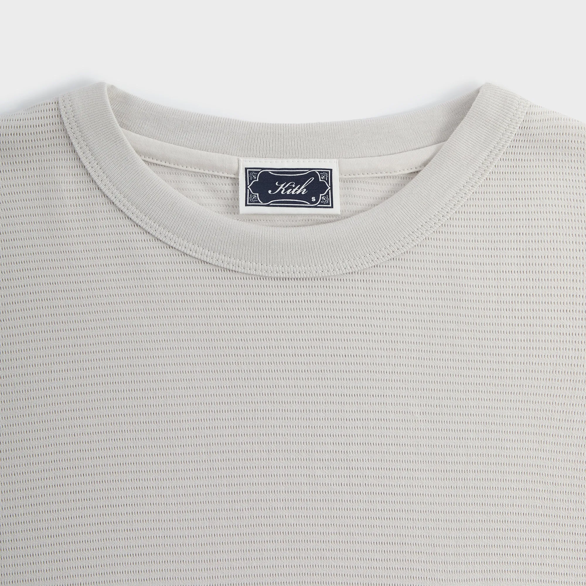 Kith Pointelle Mesh Leonard Pocket Tee - Concrete Fit for All Seasons