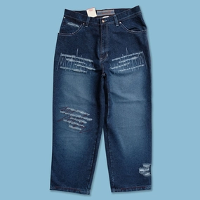 Y2K Clench Baggy Pants 36x30 Laser cut