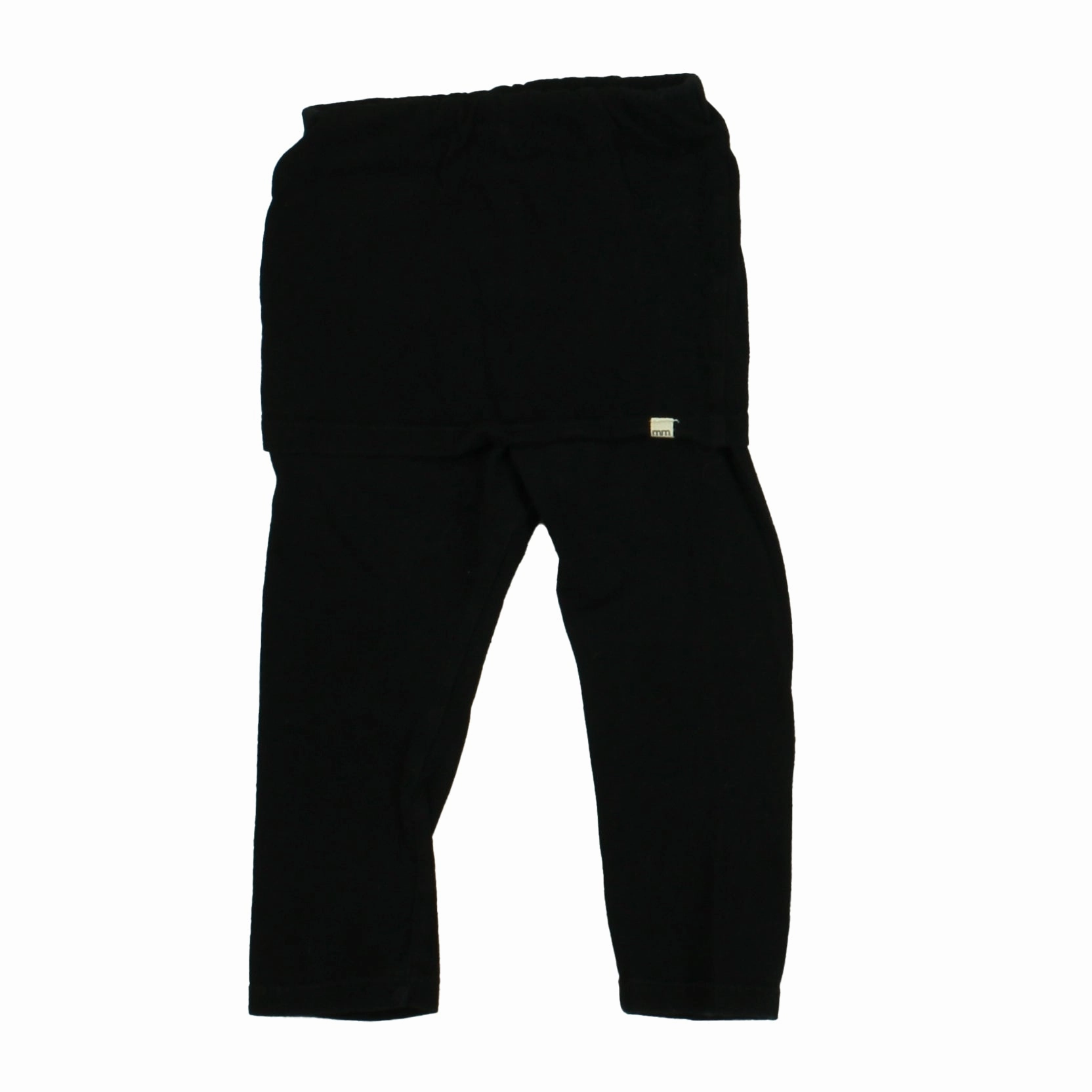 Mini Mioche Girls Black Leggings AntiPilling