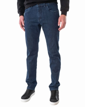 Bradley Slim Jean In Dark Stone Circular Knit Construction Layer Friendly Piece