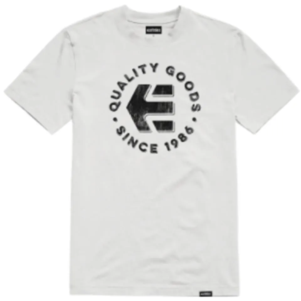 Breathable Design Seasonal Comfort Etnies Since 1986 T-Shirt - White/Black