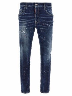 Skater' Jeans Reinforced Stitching Details Modern Straight Leg